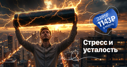 С 1 по 31 марта "Стресс и усталость" со скидкой 50%
